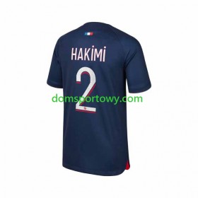 Koszulka Paris Saint-Germain Hakimi 2 Domowe Koszulki Piłkarskie 2023-2024 Krótki Rękaw